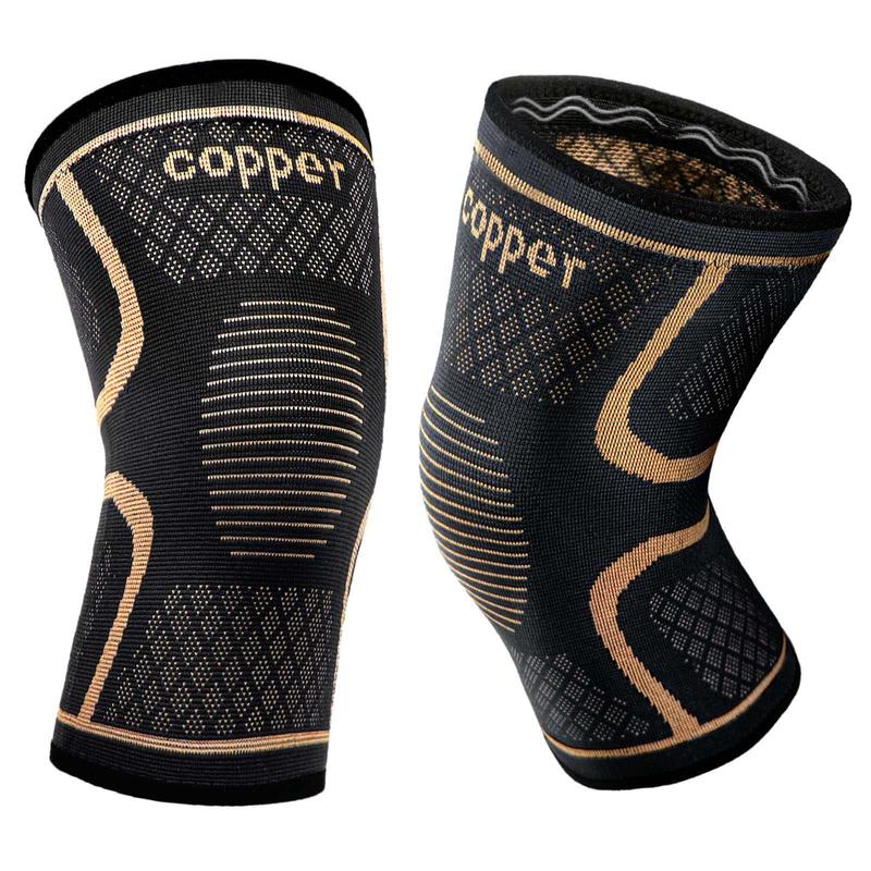 1 Pair 3D Knitted Sports Knee Sleeves for Men and Women Hiking, Volleyball, Cycling, Running, Knee Pads