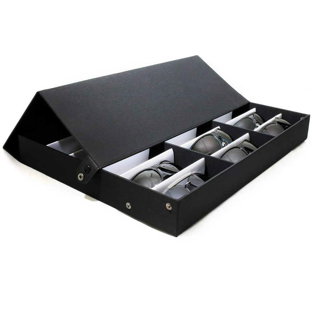 Cosmetics storage 18 pcs Sunglasses Organizer Eyewear Display Storage Case Tray【Local Goods】