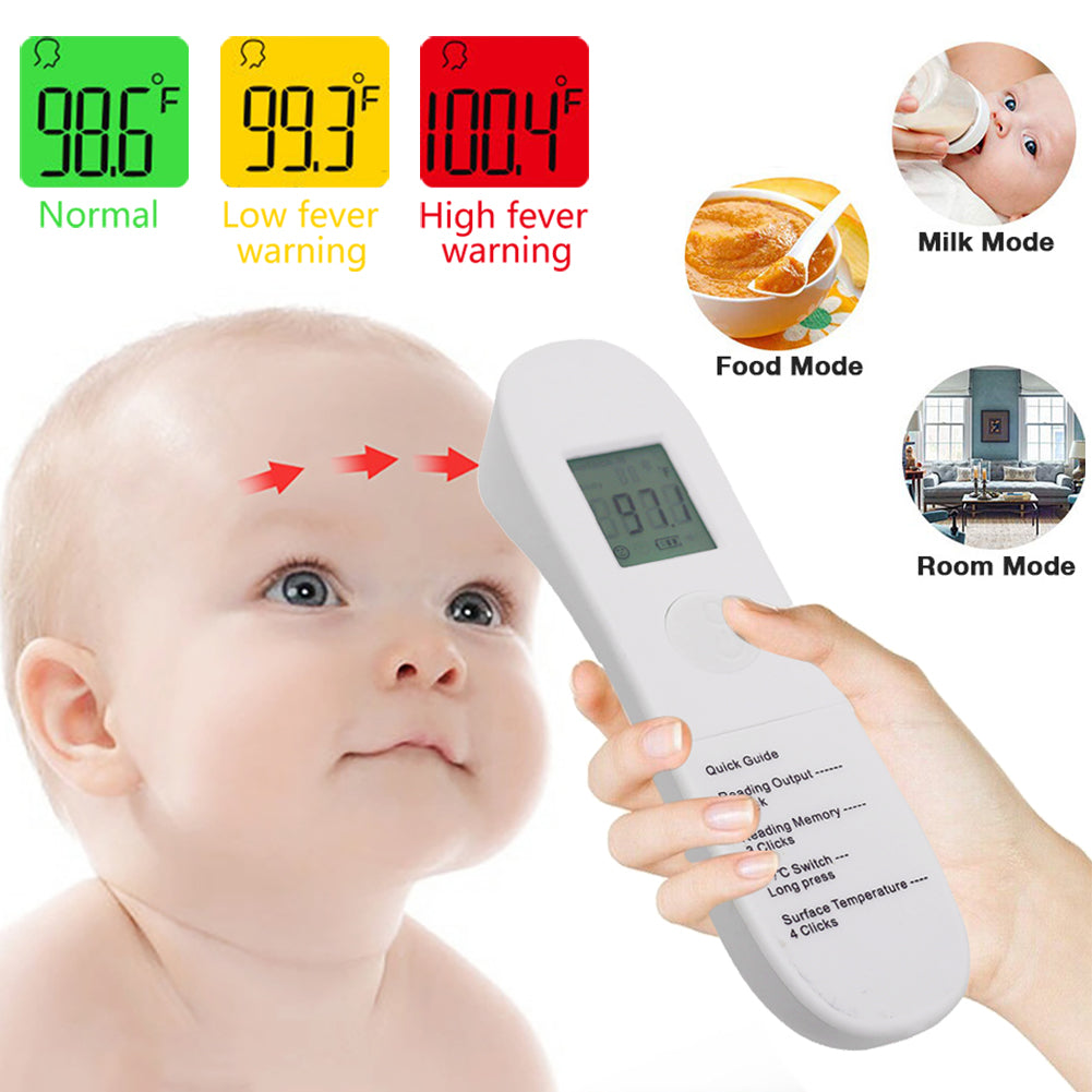 Health & Beauty No-Touch Forehead Thermometer LCD Digital Infrared Thermometer for Adults/Kids
