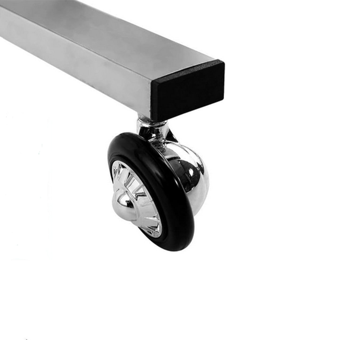 Health & Beauty 2 Tier Beauty Salon SPA Rolling Cart with Double Storage Tray Stainless Steel
