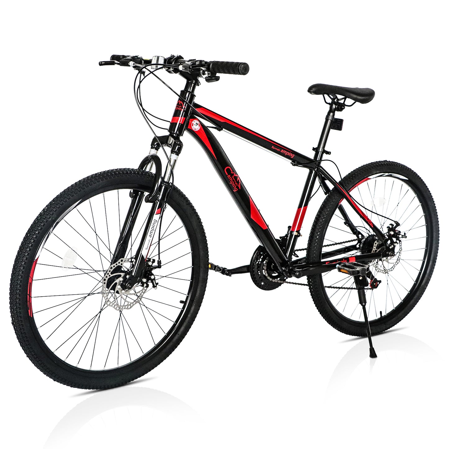 Ride and Slide 26 Inch 21 Speed Explorer Red Black Mountain Bike