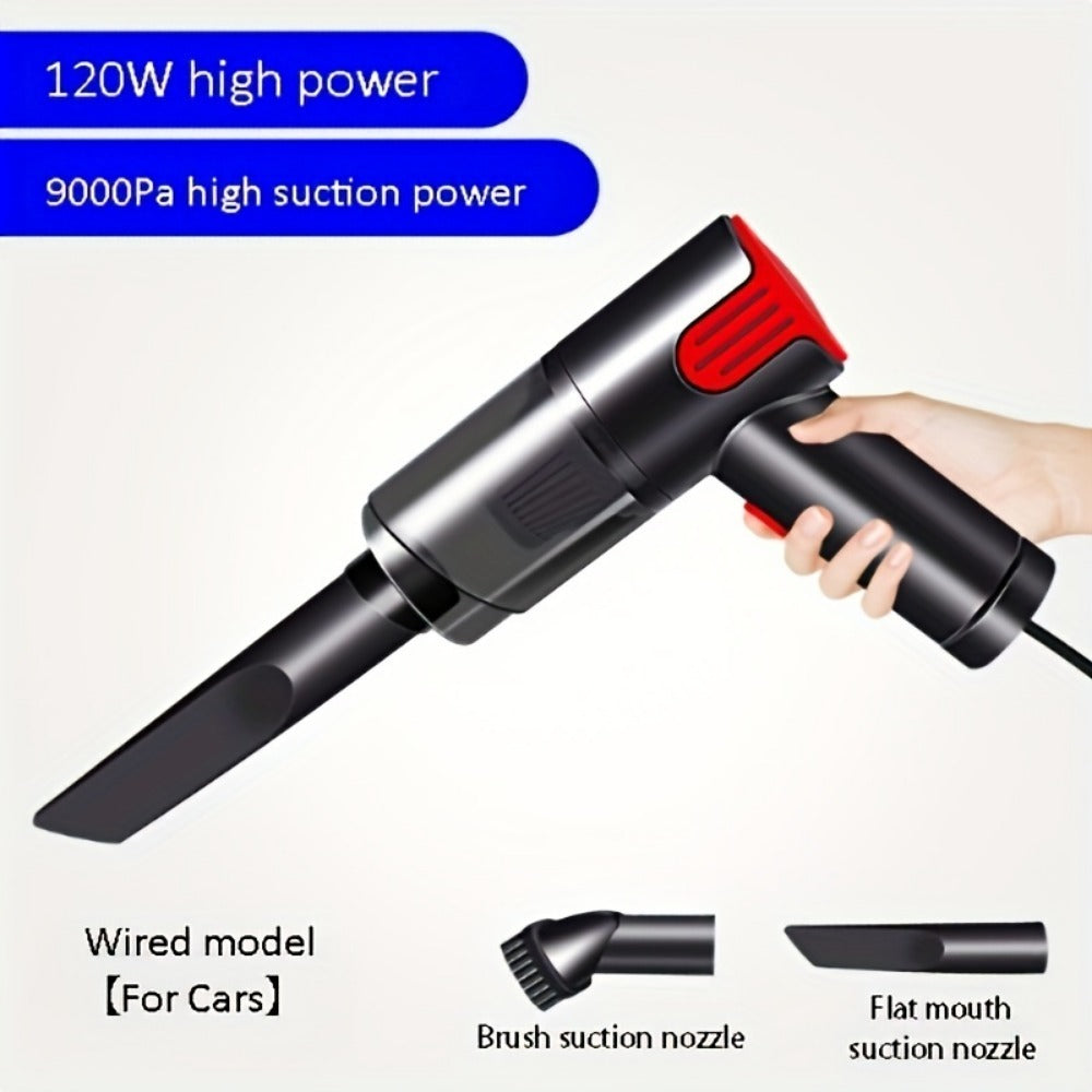 Household Appliances Wired red Car vacuum cleaner home handheld mini desktop vacuum cleaner portable