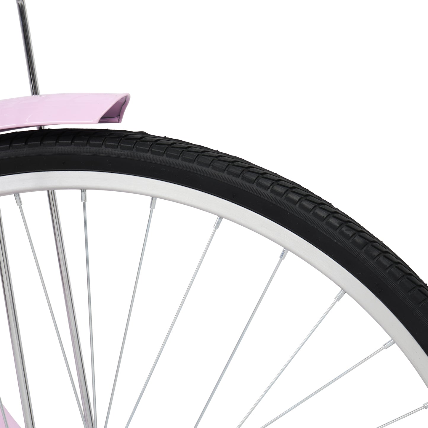 Ride and Slide 26in 150kg High Carbon Steel V Brake 7 Speed Commuter Bike Pink