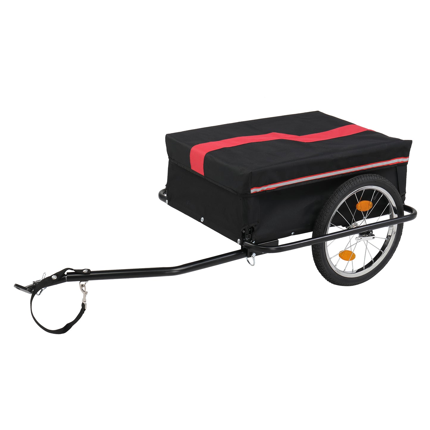 Ride and Slide 130*68*45cm Steel 100kg 16 Inch Quick Release Wheel Cloth Pocket Trailer Bicycle Trailer Rack