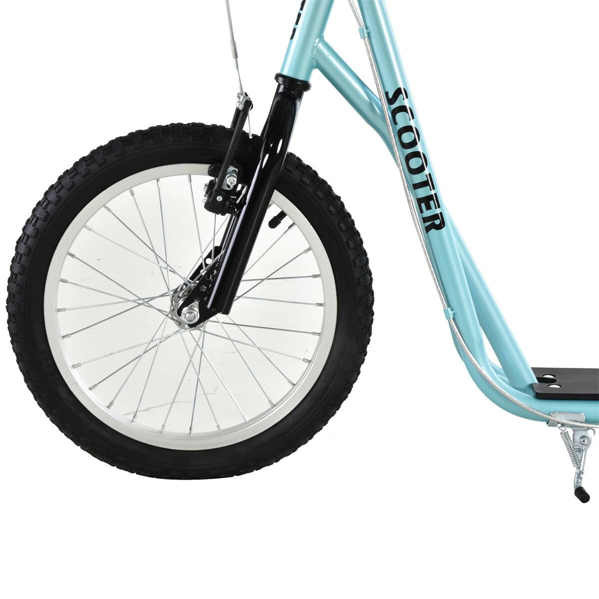 Ride and Slide youth scooter is equipped Dual Brakes - Blue