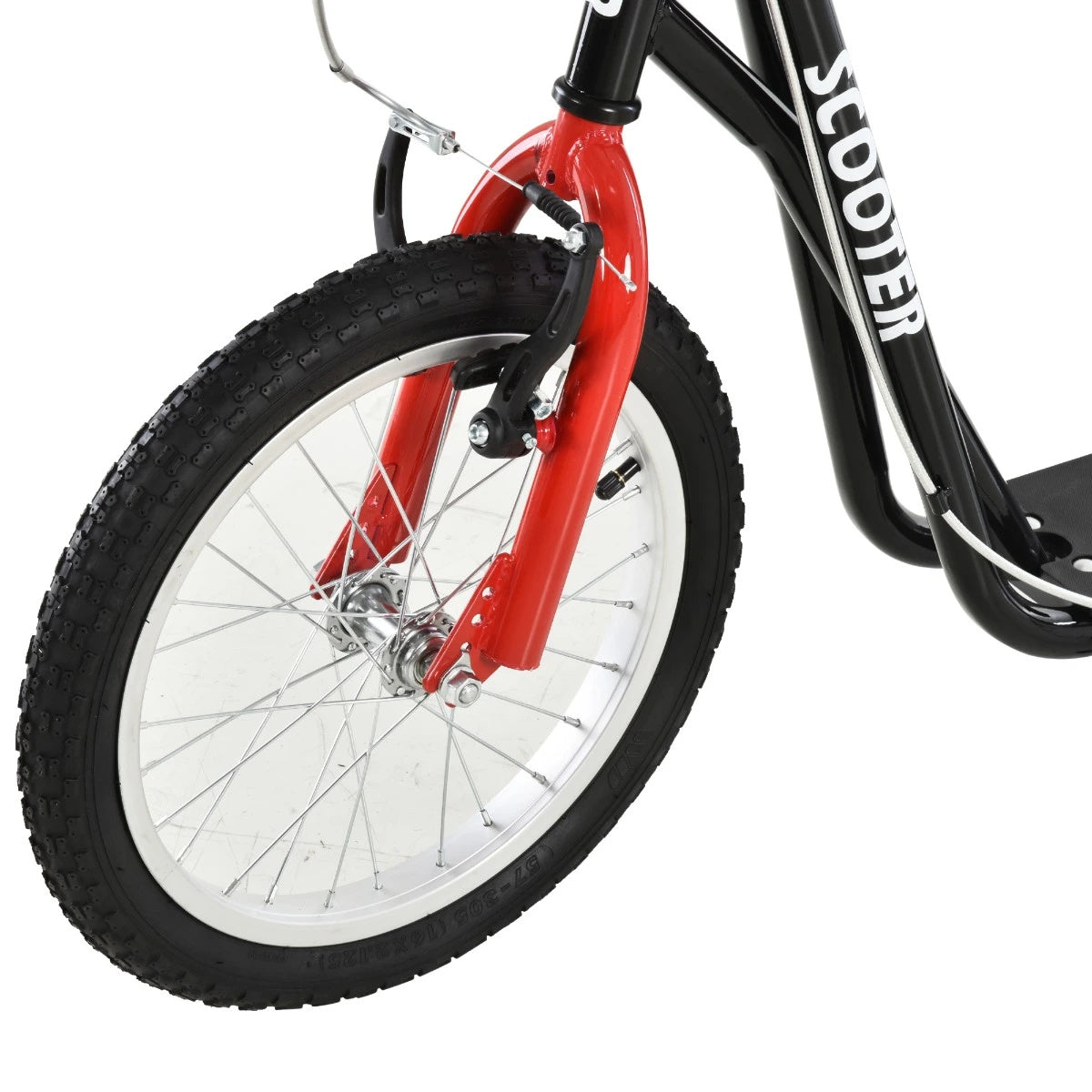 Ride and Slide youth scooter is equipped Dual Brakes - Black