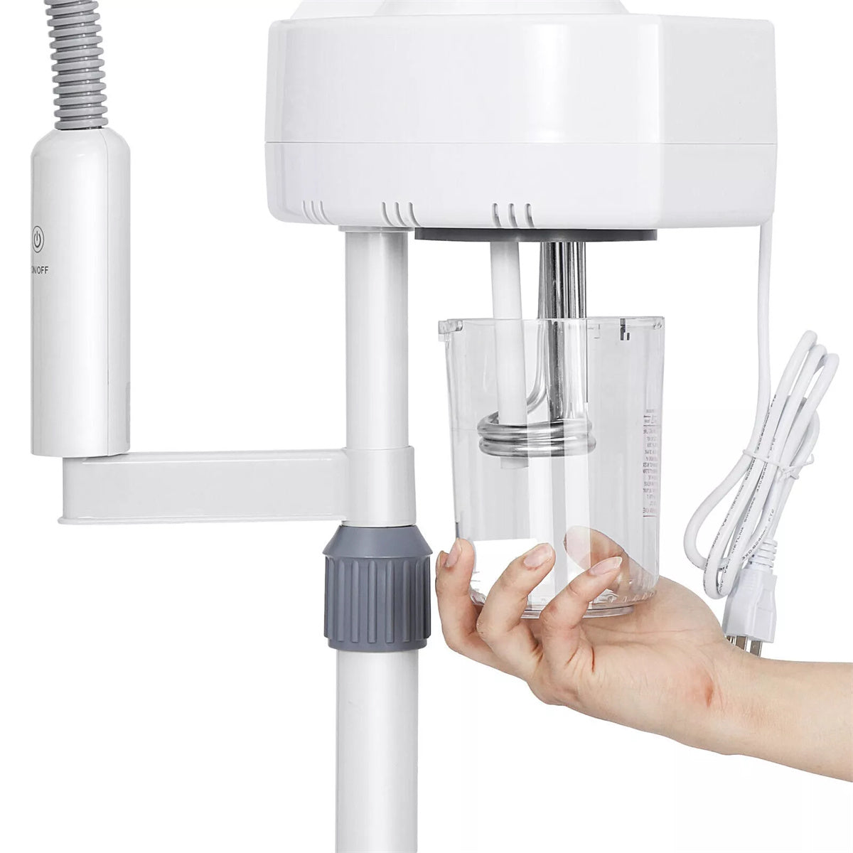Health & Beauty 2 in 1 Professional Facial Steamer Ionic Ozone Hot Mist Stand for Salon Skin Cleaning