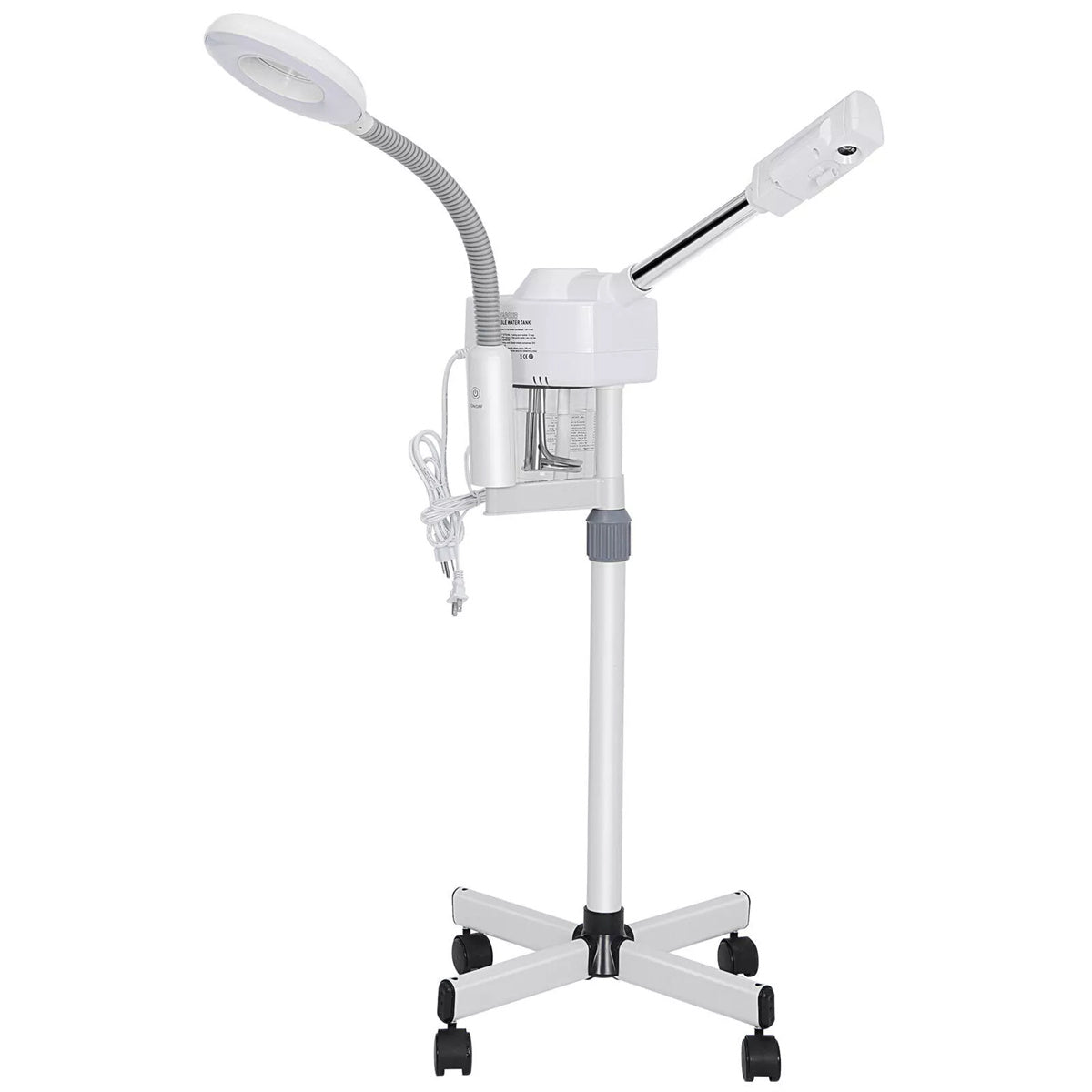 Health & Beauty 2 in 1 Professional Facial Steamer Ionic Ozone Hot Mist Stand for Salon Skin Cleaning