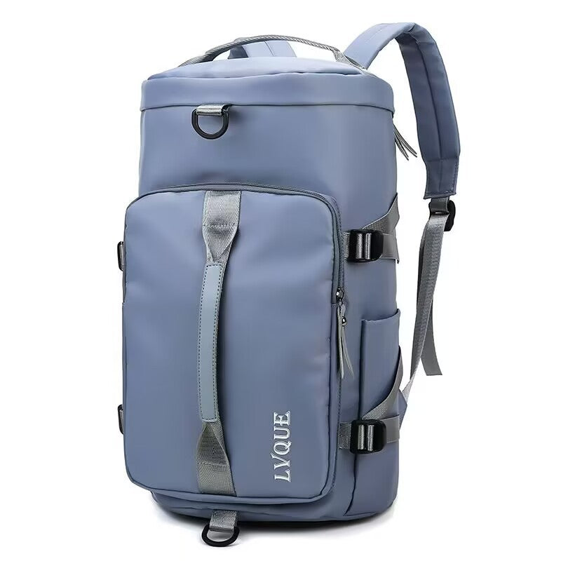 Outer single large-capacity travel bag Multifunctional sports bag Dry and wet separation Waterproof fitness bag Portable double shoulder luggage bag