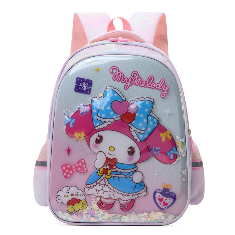 Grades 1-3 primary school students schoolbag wholesale large capacity hard shell girls casual backpack Oxford cloth cartoon backpack