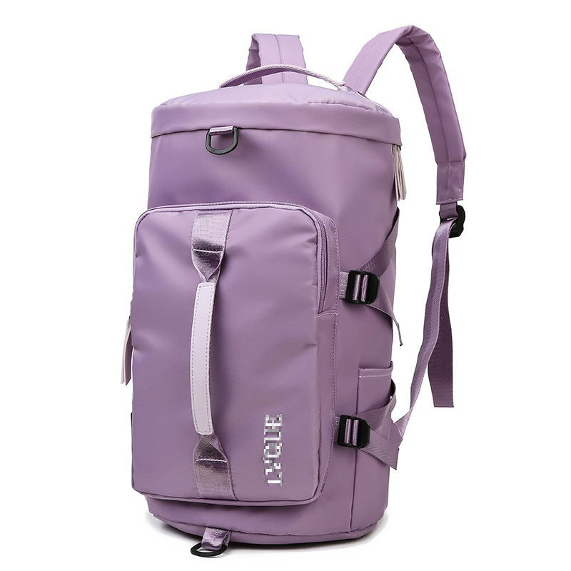 Outer single large-capacity travel bag Multifunctional sports bag Dry and wet separation Waterproof fitness bag Portable double shoulder luggage bag