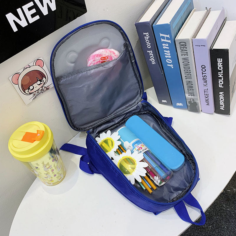 Cartoon cute kindergarten middle class schoolbag hard shell strawberry bear children's backpack boys and girls backpack