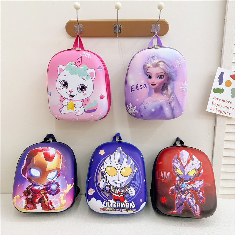 Hard Shell Children's Backpack Wholesale Large Capacity 3-5-6 Year Old Lightweight Spine Backpack Kindergarten Baby Schoolbag Female
