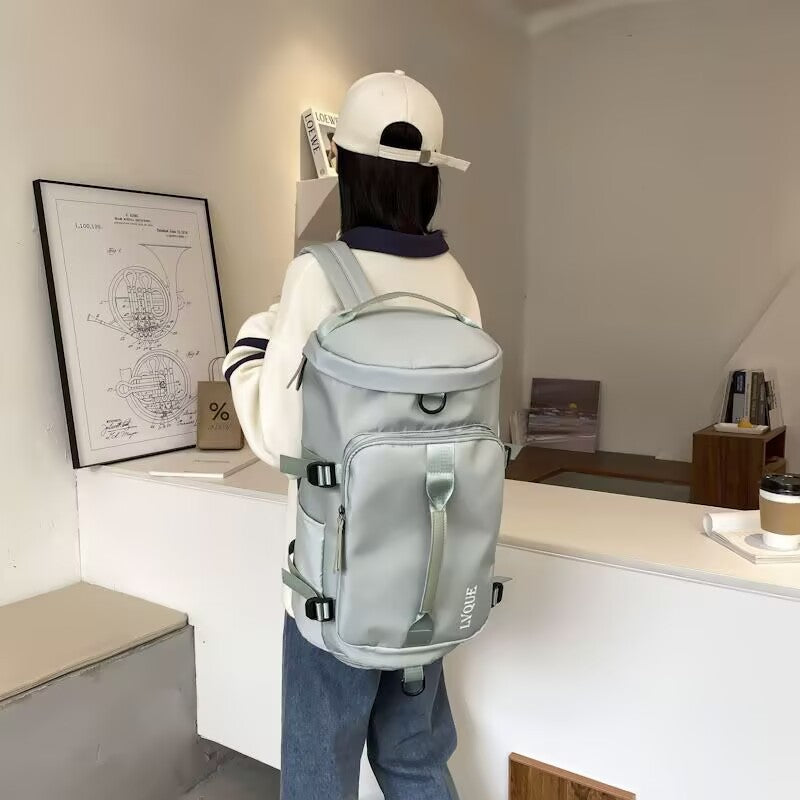 Outer single large-capacity travel bag Multifunctional sports bag Dry and wet separation Waterproof fitness bag Portable double shoulder luggage bag