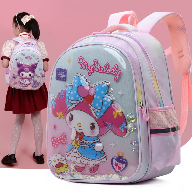 Grades 1-3 primary school students schoolbag wholesale large capacity hard shell girls casual backpack Oxford cloth cartoon backpack