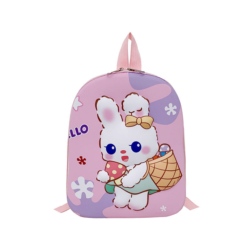 Cartoon cute kindergarten middle class schoolbag hard shell strawberry bear children's backpack boys and girls backpack
