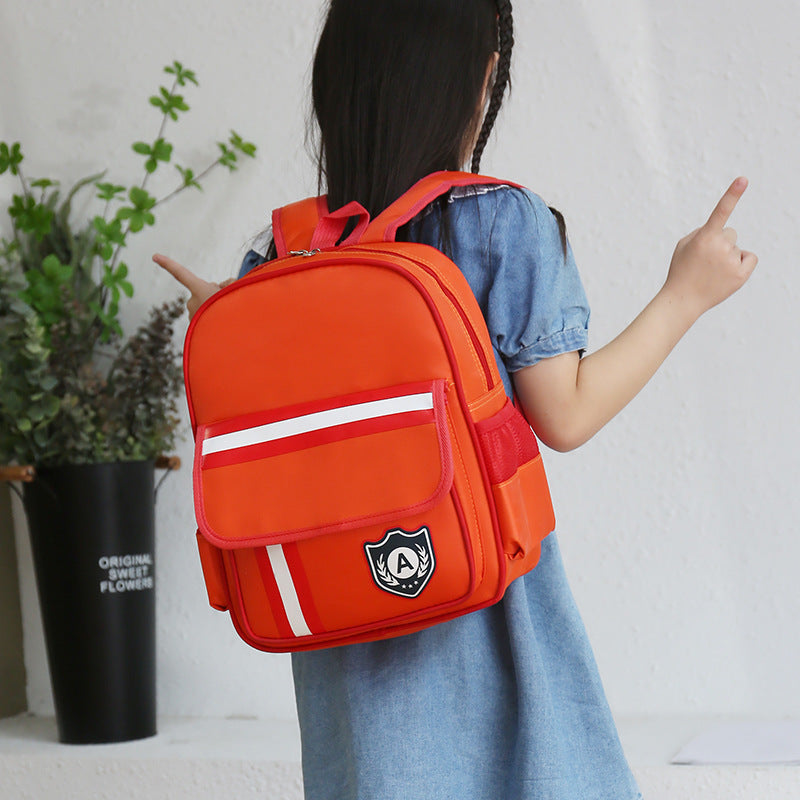 Kindergarten schoolbag printing logo British 3-6 year old boy and girl baby printing training class children's luggage children