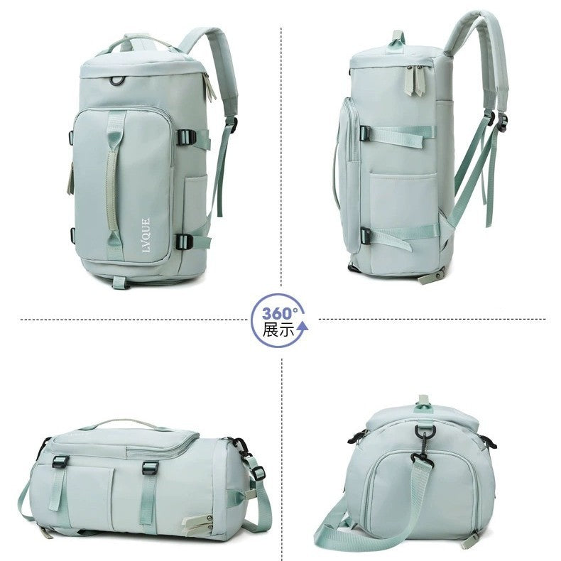 Outer single large-capacity travel bag Multifunctional sports bag Dry and wet separation Waterproof fitness bag Portable double shoulder luggage bag