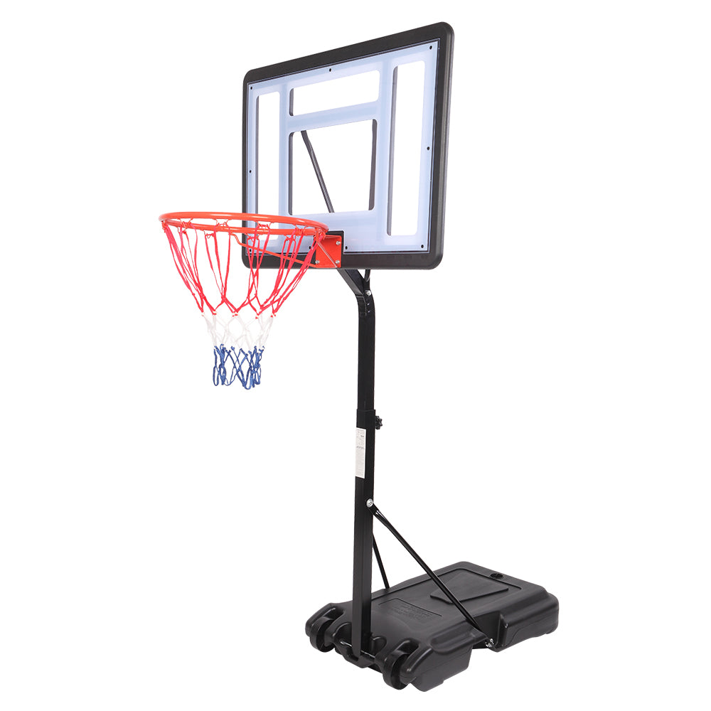 Outdoor, Recreational and Sports HY-B064S Portable Movable Swimming Pool PVC Transparent Backboard Basketball Stand (Basket Adjustment Height 1.15m-1.35m) Maximum Applicable For 7 # Ball