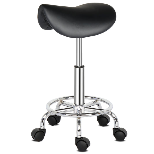 Health & Beauty Saddle Stool Ha Ha Feet Rotation Bar Stool Black