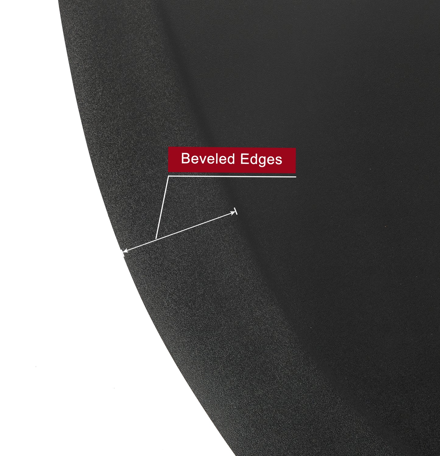 Health & Beauty 3′x 4.5′x 1/2" Beauty Salon Semicircle Anti-fatigue Salon Mat (Round Outside And Round Inside) Black