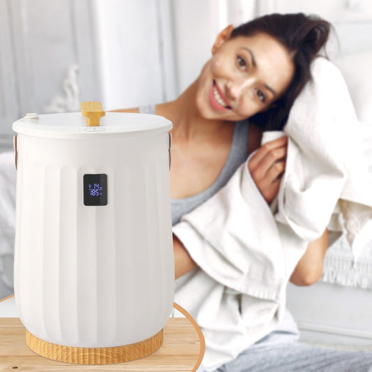 Household Appliances HSTW-18 20L 110.00 400.00 With handle With imitation wood handle With LCD display White With yellow edge Maximum temperature 130 ℃ Towel/bath towel Heating barrel