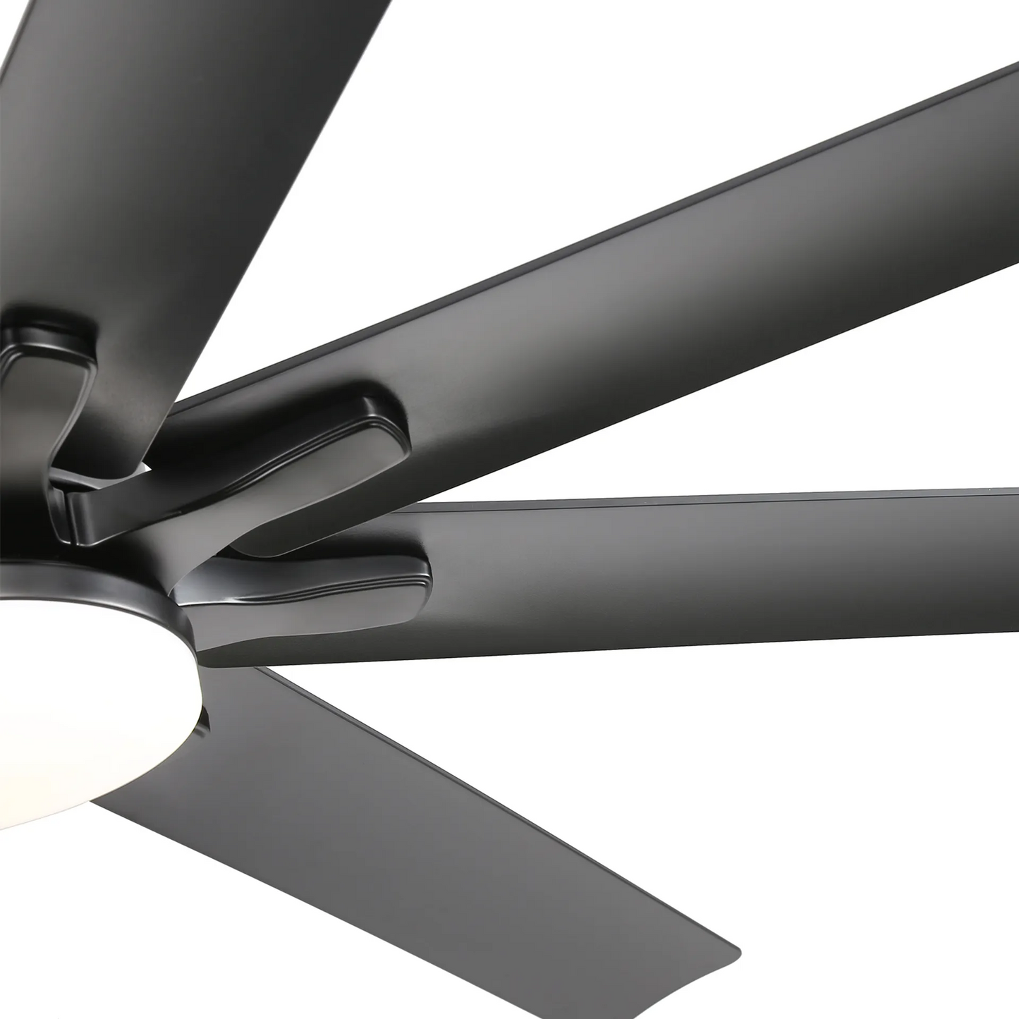 Household Appliances 66 Inch Modern Ceiling Fan With Dimmable Led Light 8 ABS Blades Smart Remote Control Reversible DC Motor Black For Home Office