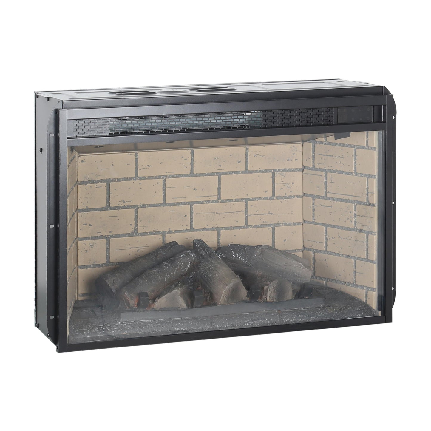 Household Appliances 26 inch infrared quartz heater fireplace insert -woodlog version with brick