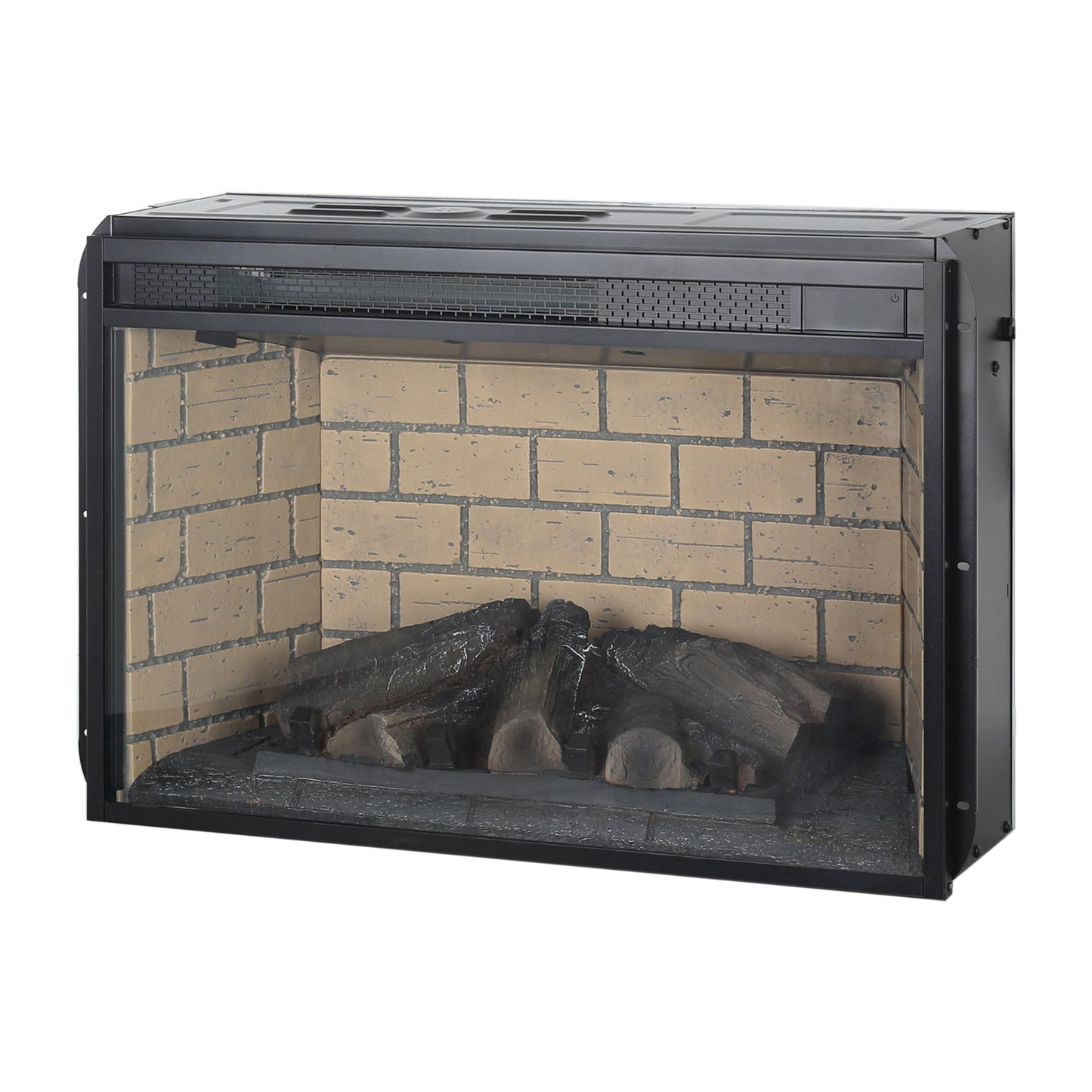 Household Appliances 26 inch infrared quartz heater fireplace insert -woodlog version with brick