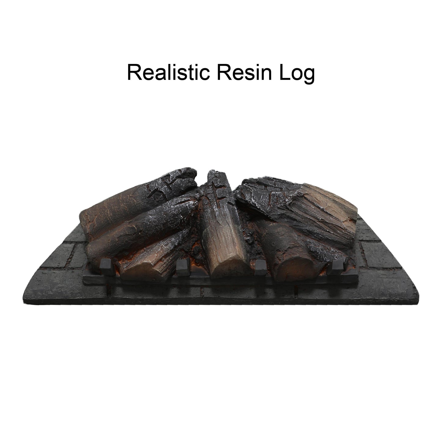 Household Appliances 26 inch infrared quartz heater fireplace insert -woodlog version with brick