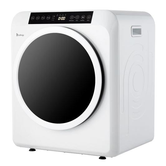 Household Appliances GDZ60-618E Upgraded LCD Screen   Ultraviolet Sterilization Household Dryer 6kg Drum Dryer   2 Pieces Of Filter Cotton-White