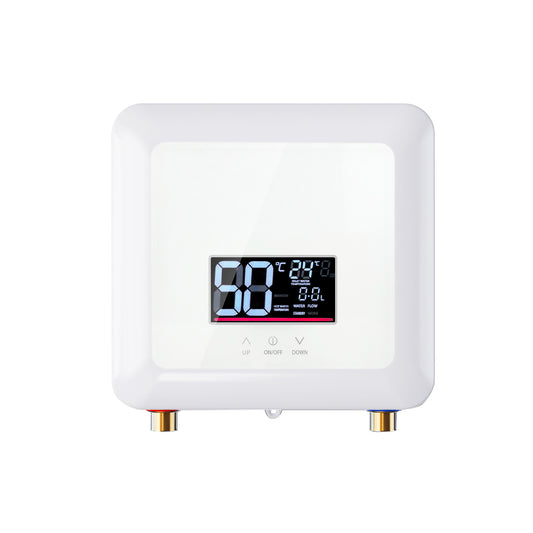 Household Appliances Instant Electric Water Heater 110V Tankless LED Digital Display 5500W White