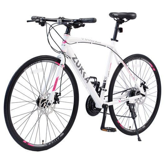 Ride and Slide 24 Speed Hybrid bike Disc Brake 700C Road Bike For men women's City Bicycle