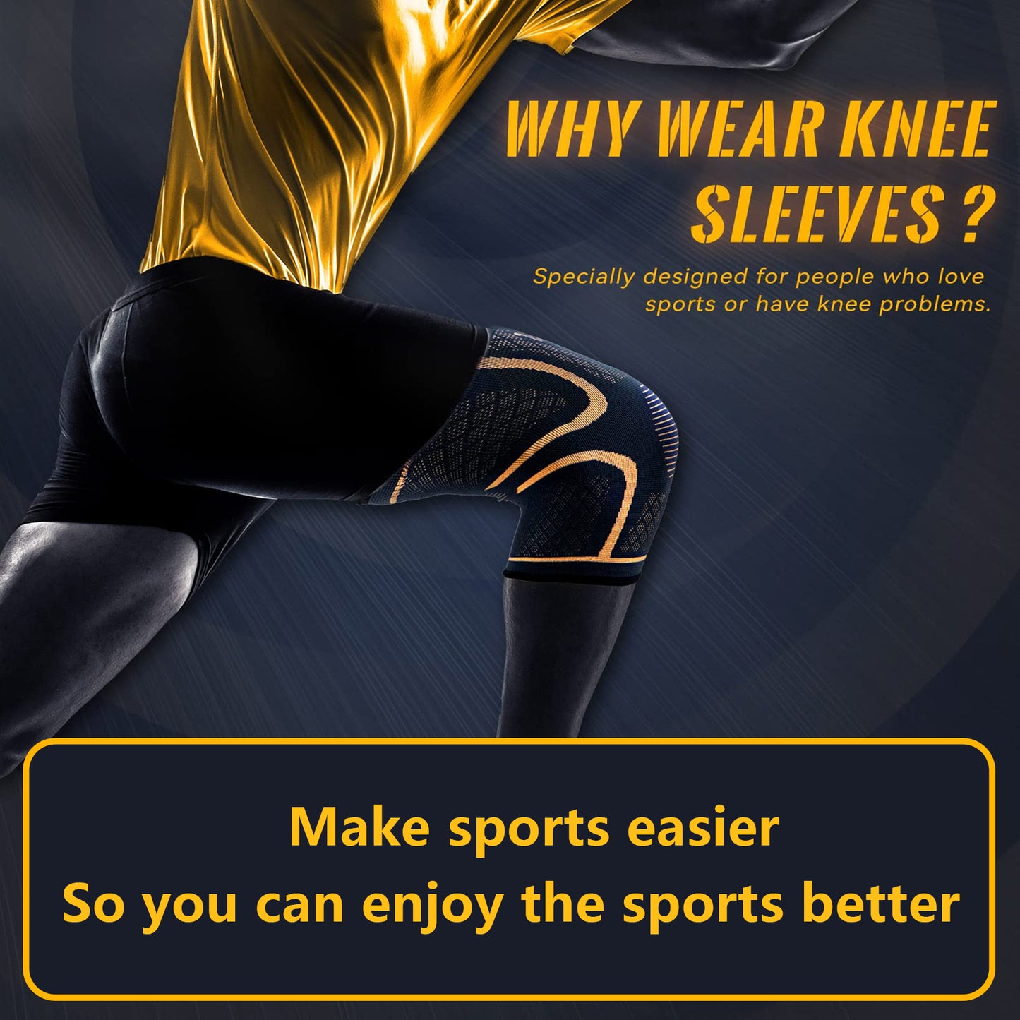 Health & Beauty COPPER 1 pair Knee Braces for Knee Pain, Knee Compression Sleeve for Men and Women, Knee Support for Meniscus Tear, Running, Arthritis, Joint Pain Relief（Support for TEMU self-pickup order shipping）