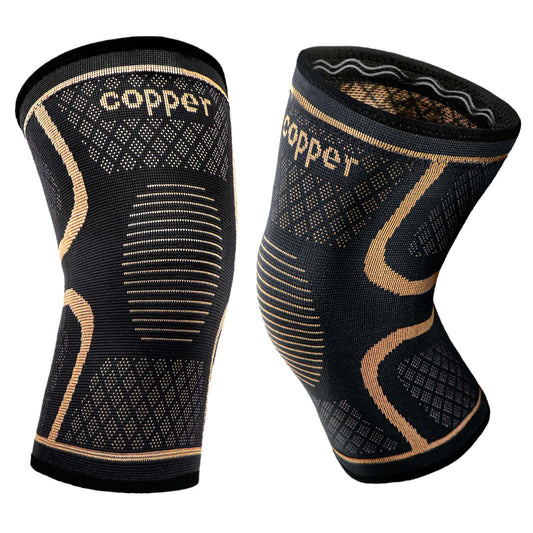 Health & Beauty COPPER 1 pair Knee Braces for Knee Pain, Knee Compression Sleeve for Men and Women, Knee Support for Meniscus Tear, Running, Arthritis, Joint Pain Relief（Support for TEMU self-pickup order shipping）