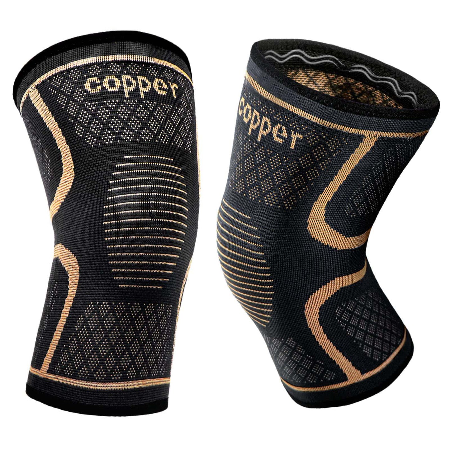 Health & Beauty COPPER 1 pair Knee Braces for Knee Pain, Knee Compression Sleeve for Men and Women, Knee Support for Meniscus Tear, Running, Arthritis, Joint Pain Relief（Support for TEMU self-pickup order shipping）