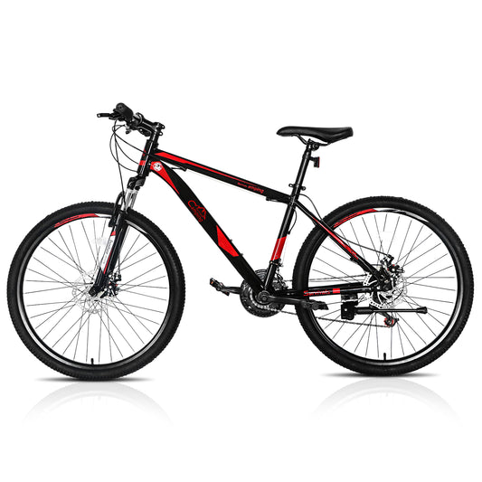 Ride and Slide 26 Inch 21 Speed Explorer Red Black Mountain Bike