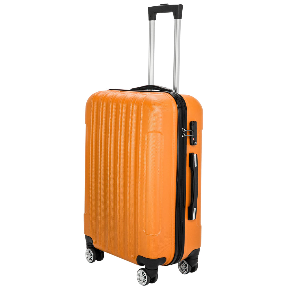 3-in-1 Multifunctional Large Capacity Traveling Storage Suitcase Luggage Set Orange【Local Goods】