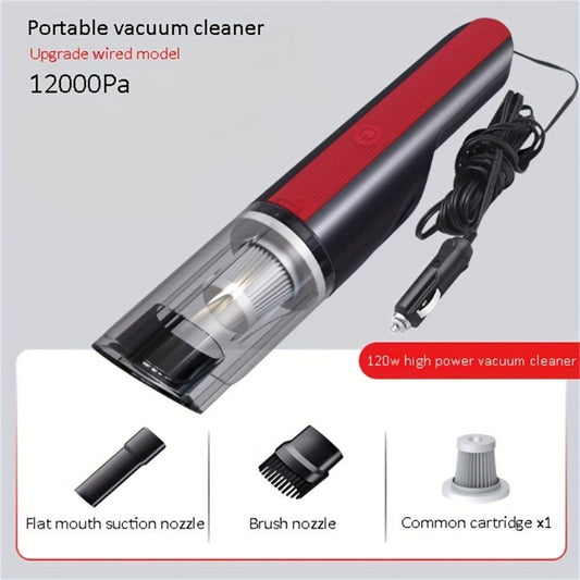 Household Appliances Wired Red Car vacuum cleaner  car with strong suction handheld vacuum cleaner small mini rechargeable home vacuum cleaner