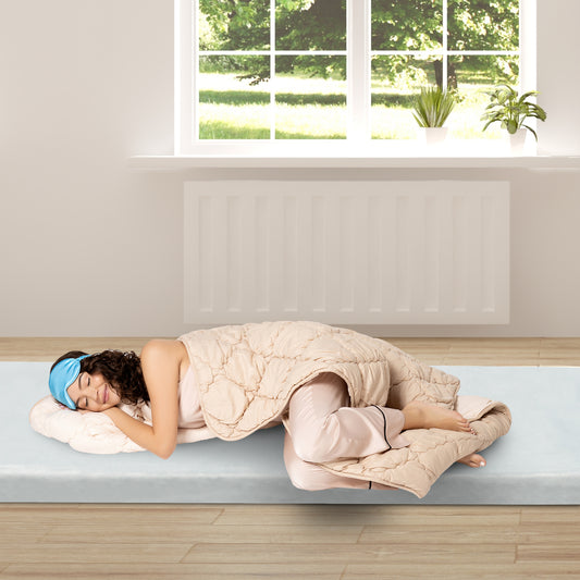 Outdoor, Recreational and Sports75"D x 38"W x 2.5"H sleeping mat for camping grey