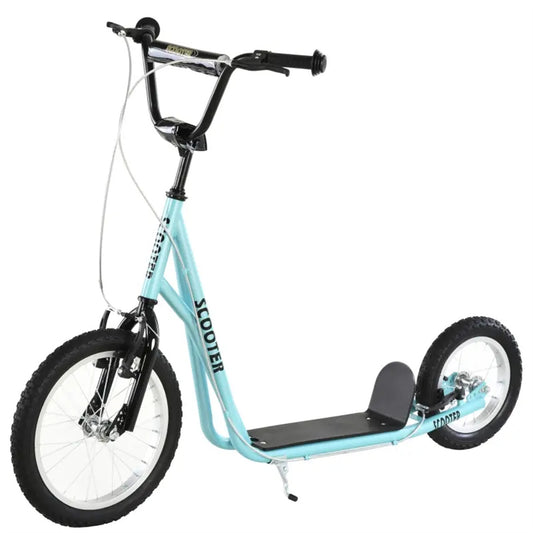 Ride and Slide youth scooter is equipped  Dual Brakes  - Blue