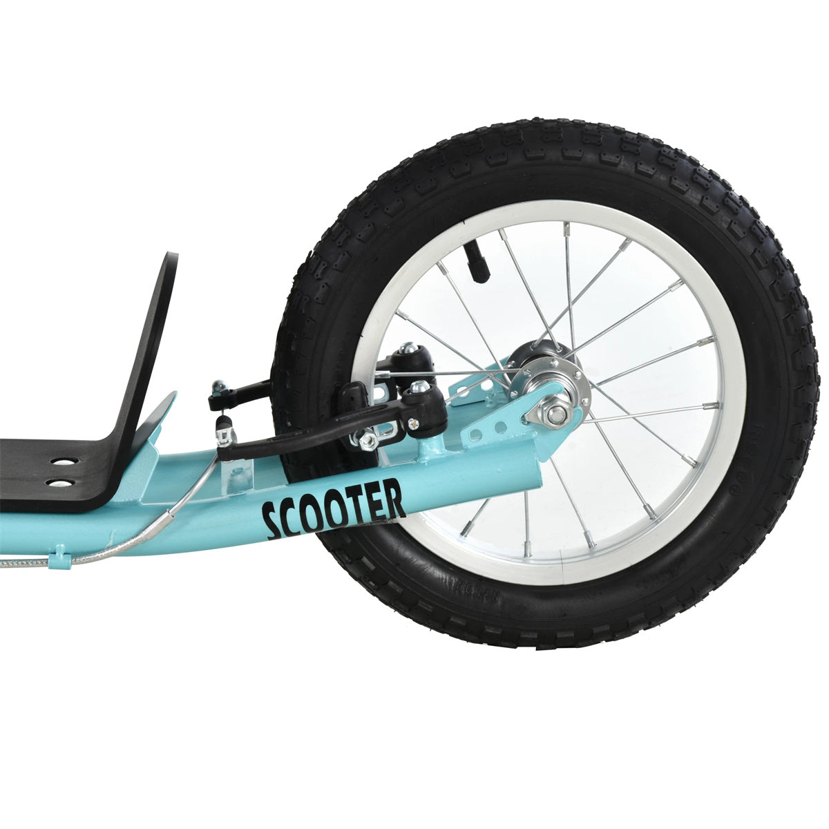 Ride and Slide youth scooter is equipped  Dual Brakes  - Blue