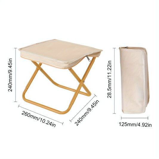 Outdoor, Recreational and Sports Portable Foldable Camping Chair – Lightweight Fishing & Outdoor Stool with Storage Bag, Durable Metal Frame, Easy to Carry(Maybe YunExpress Logistics)