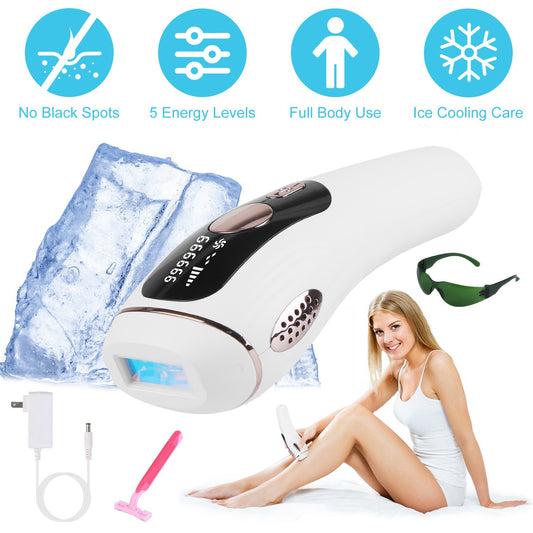 Health & Beauty Laser Hair Removal For Woman Man Ice Cooling Permanent IPL Hair Remover with Painless 999999 Flashes Home Use Lasting Hair Reduction for Armpits Legs Arms Bikini Line