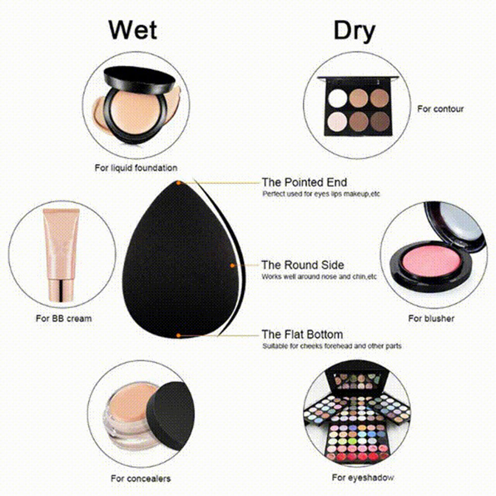 Health & Beauty 11Pcs Bamboo Makeup Brush Set, Synthetic Kabuki Makeup Brush Set with Storage Bag and Makeup Sponge(USPS shipment)