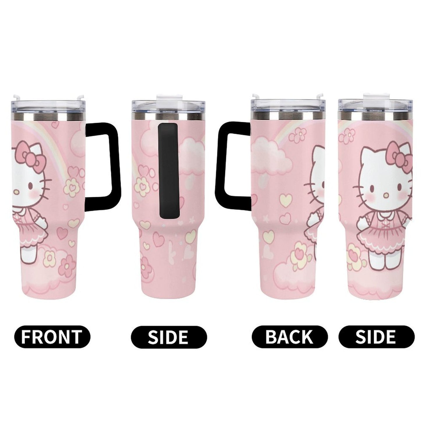 Cup Hello Kitty in Charming, Pink - Themed Kawaii Style Cute and Whimsical Sanrio Ice King Cup