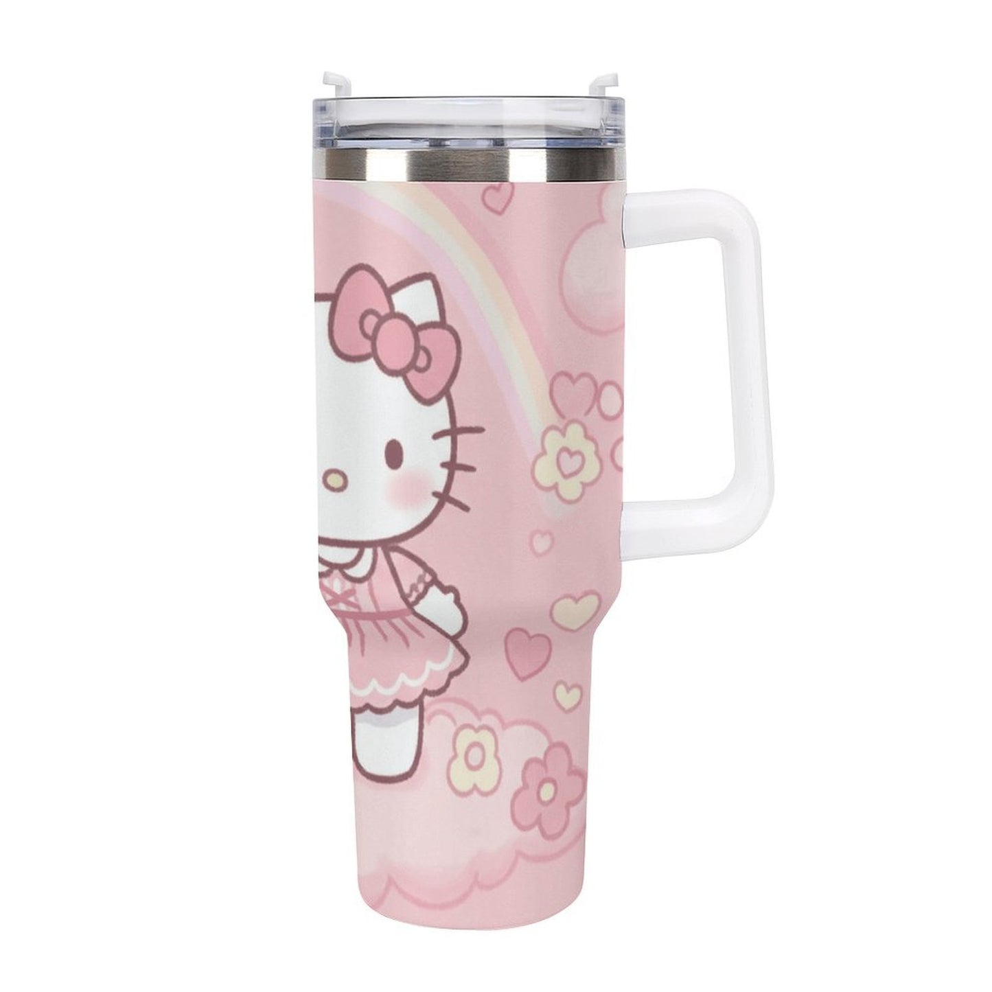 Cup Hello Kitty in Charming, Pink - Themed Kawaii Style Cute and Whimsical Sanrio Ice King Cup