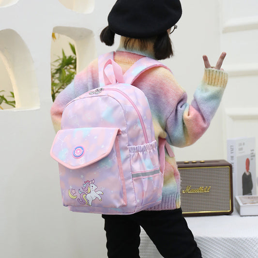 1-3-4 Grade Student Schoolbag Wholesale Large Capacity Casual Girl Backpack New Fashion Children's Backpack