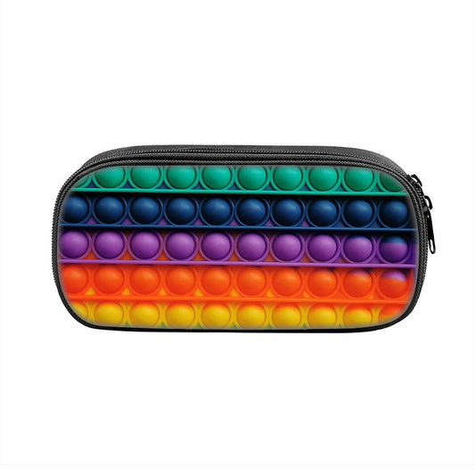 Anti-rat pioneer printing pencil bag pop fidget children's primary and secondary school students stationery bag stationery box