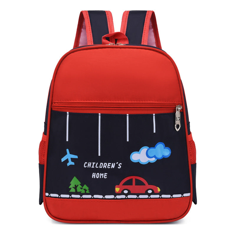 Kindergarten schoolbag printing logo British 3-6 year old boy and girl baby printing training class children's luggage children